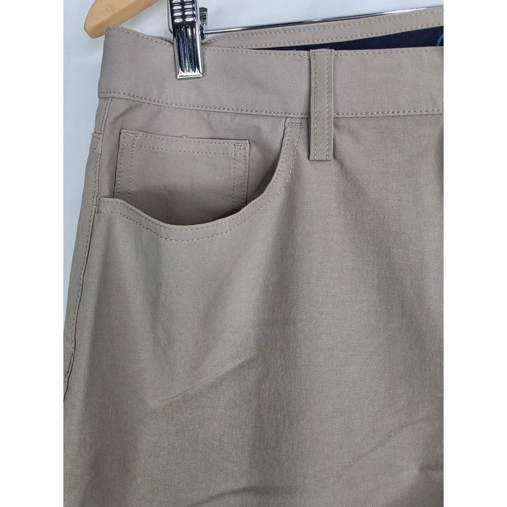 Vineyard Vines On-The-Go Khaki Tan 5-Pocket Performance Pants Mens Stretch